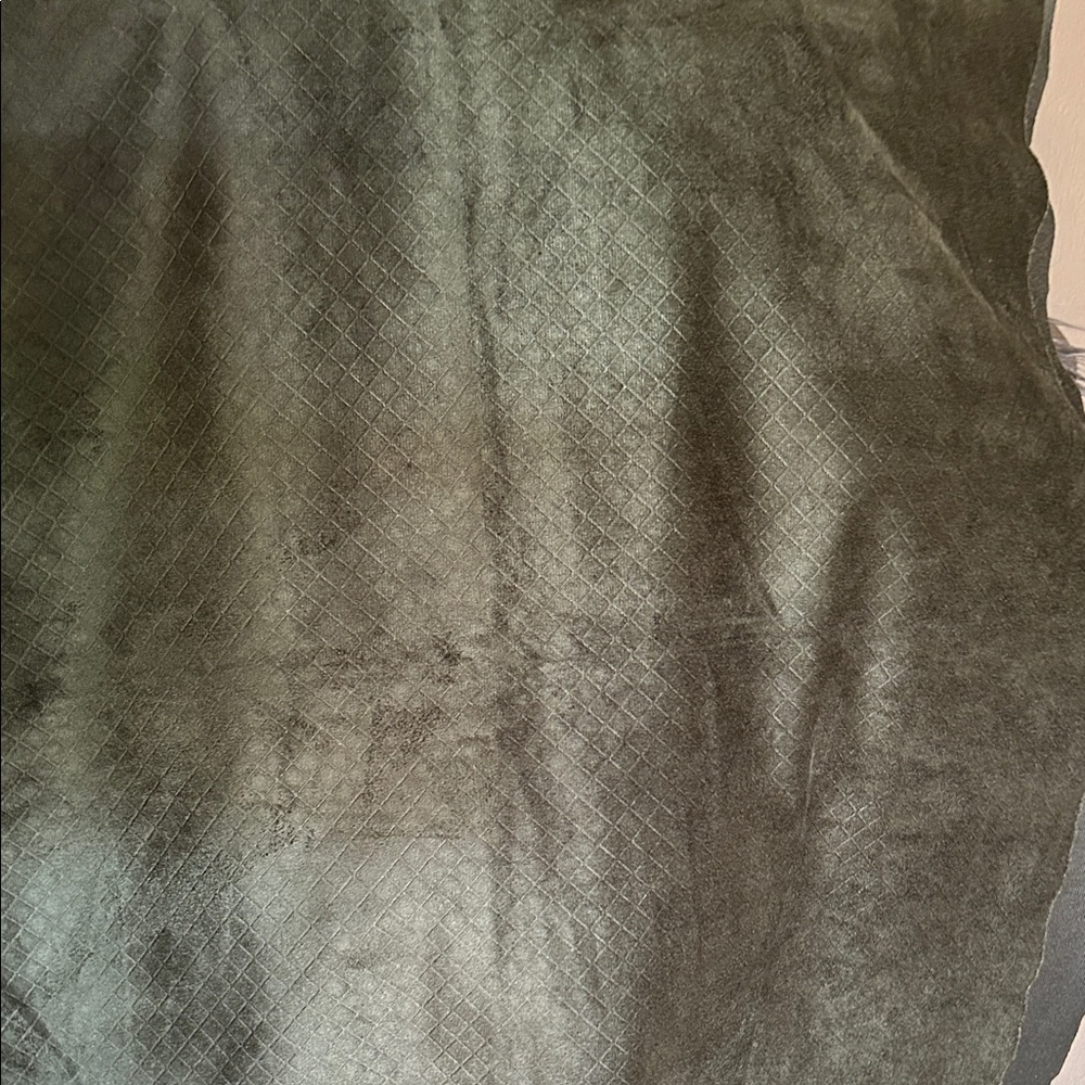 Dark Green Textured Fabric